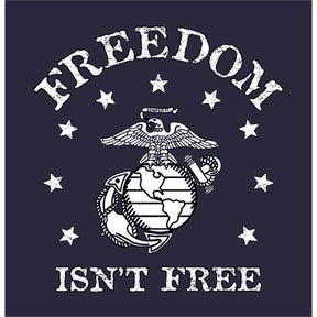 Champion Freedom Isn’t Free Navy 2-Sided Long Sleeve T-Shirt - Marine Corps Direct