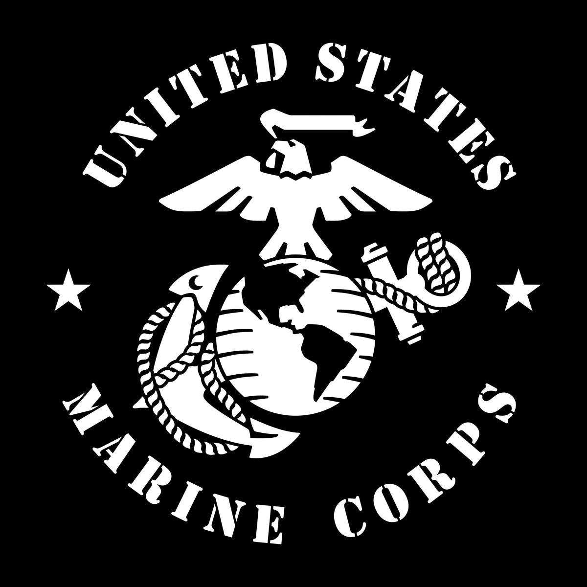 Closeout Full Circle USMC Chest Seal Performance Black Tee