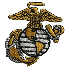USMC Big EGA Royal Embroidered Polo