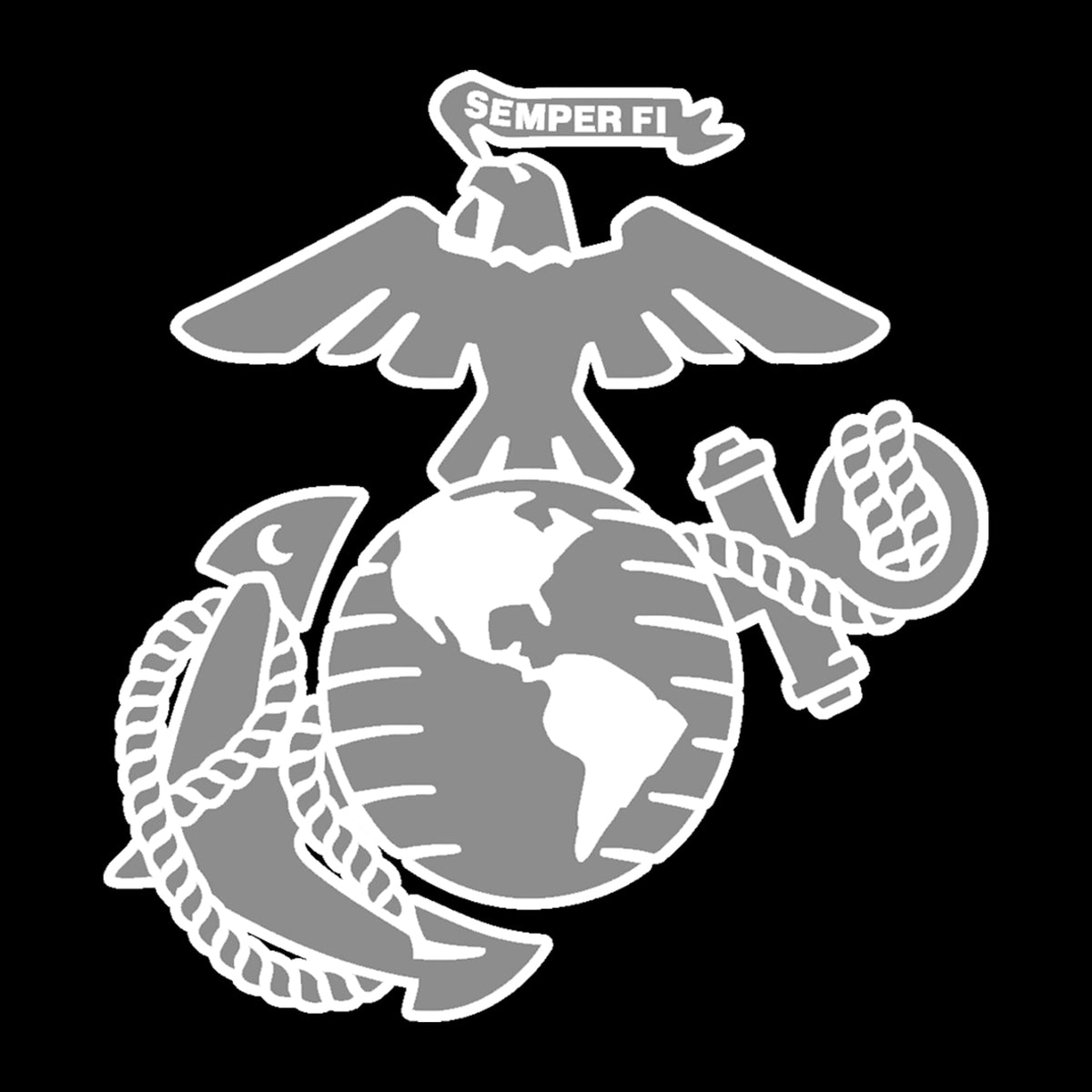 Closeout Marines EGA Performance Maroon Tee