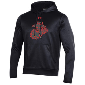 Under Armour Red & Gray EGA Tech Performance Hoodie