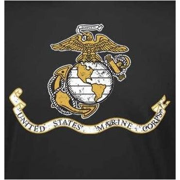 Marines Distressed Banner Dri-Fit Performance Hoodie - Marine Corps Direct