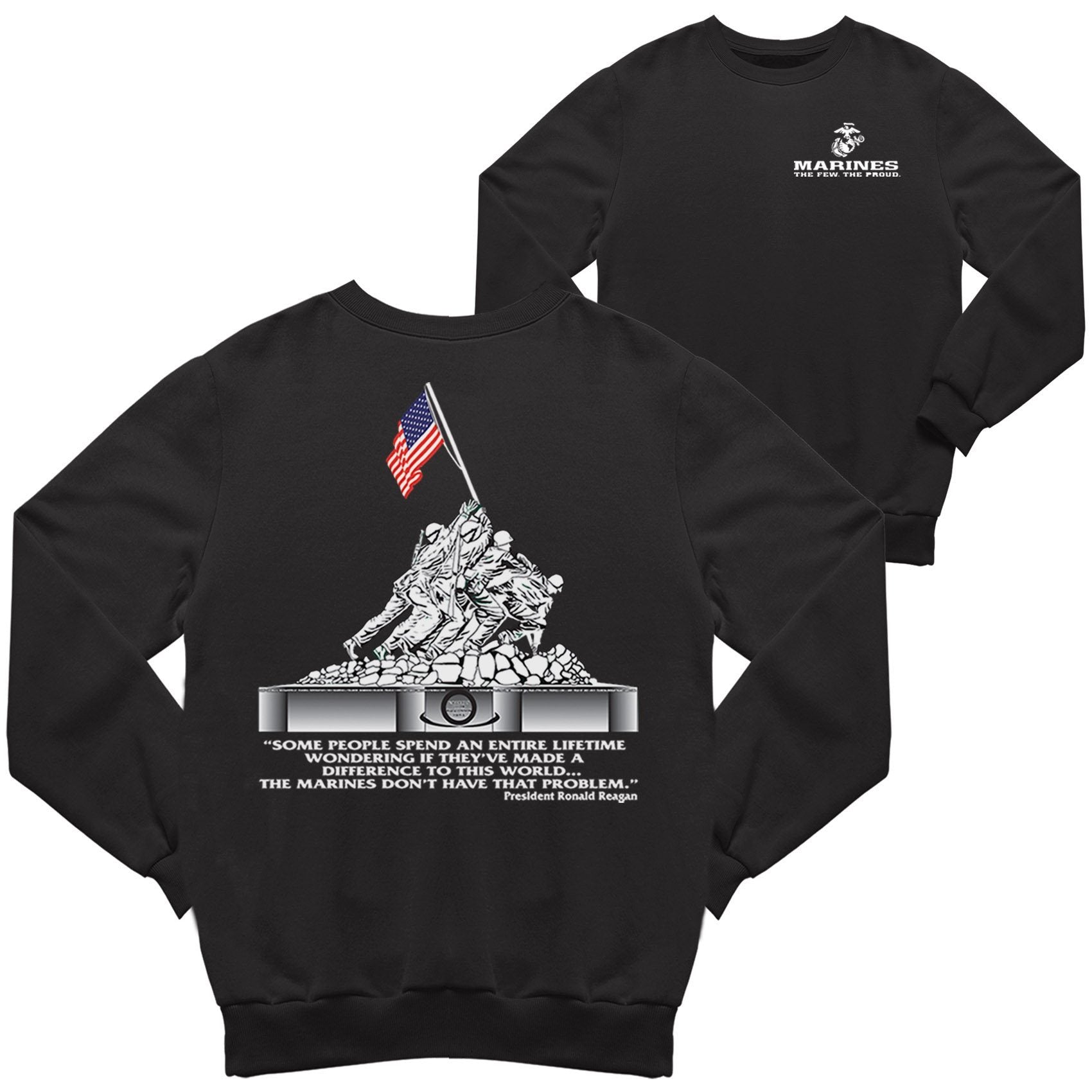 Iwo Jima 2-Sided Sweatshirt - Marine Corps Direct