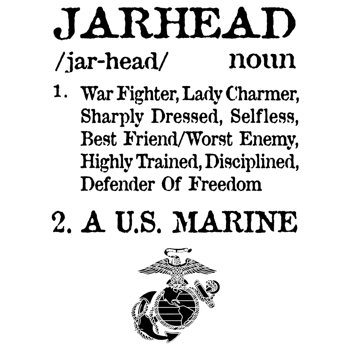 Jarhead 2-Sided Sweatshirt - Marine Corps Direct