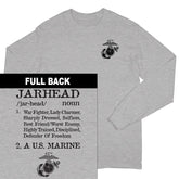Jarhead 2-Sided Long Sleeve T-Shirt - Marine Corps Direct