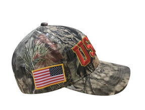 USMC Mossy Oak Country Cap with Flag