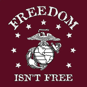 Champion Freedom Isn’t Free Maroon 2-Sided Long Sleeve T-Shirt - Marine Corps Direct