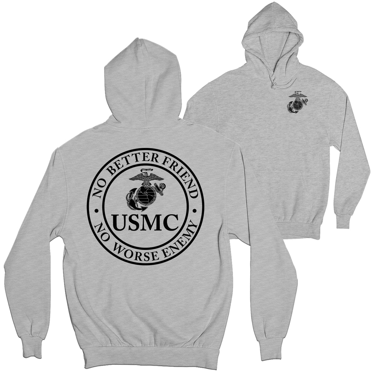 Marines No Better Friend 2-Sided Hoodie