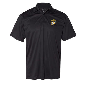 COMBAT CHARGED EGA Screen Printed Dri-Fit Performance Polo - Marine Corps Direct