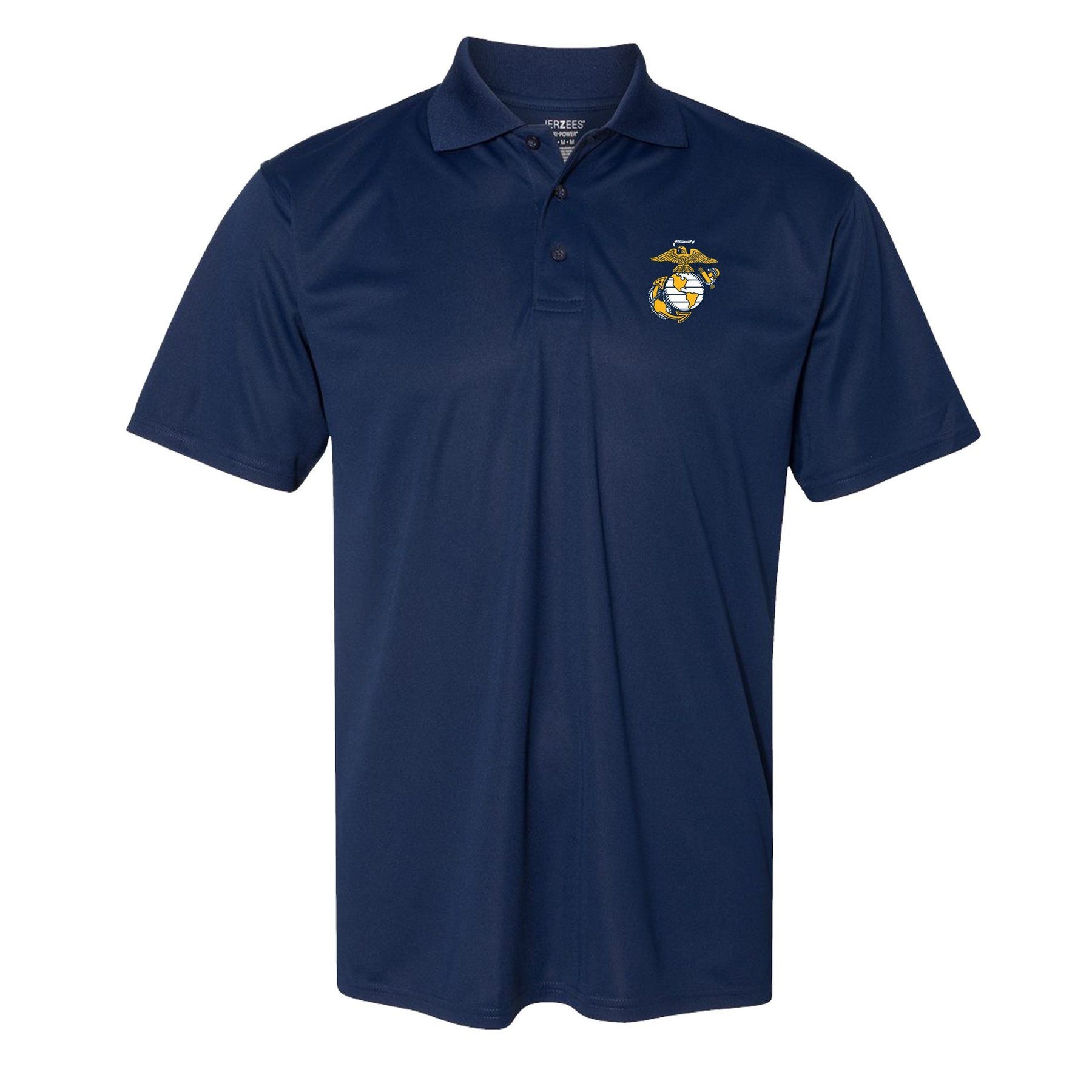 COMBAT CHARGED EGA Screen Printed Dri-Fit Performance Polo - Marine Corps Direct