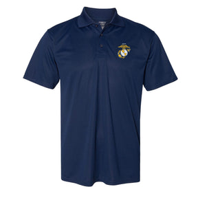 COMBAT CHARGED EGA Screen Printed Dri-Fit Performance Polo - Marine Corps Direct