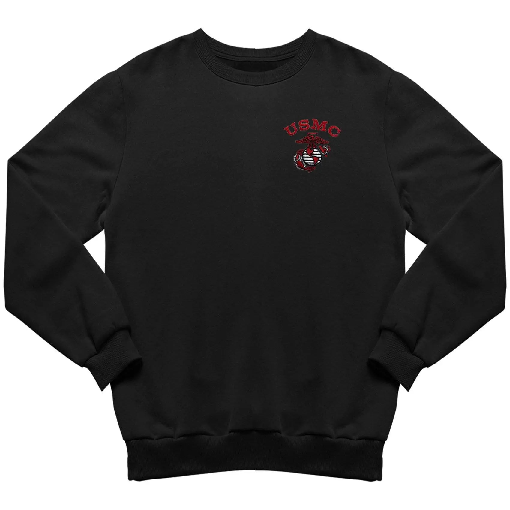 Red USMC EGA Embroidered Sweatshirt - Marine Corps Direct