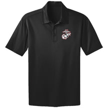 Combat Charged Red & White EGA Chest Seal Performance Polo