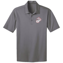 Combat Charged Red & White EGA Chest Seal Performance Polo