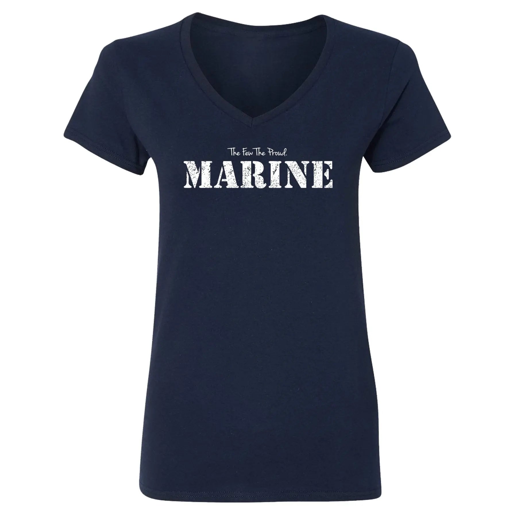 The Few The Proud Marine Women's V-Neck T-Shirt - Marine Corps Direct