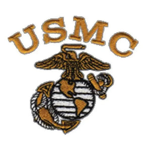 Tonal USMC EGA Embroidered Long Sleeve Polo - Marine Corps Direct