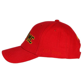 Gold Outlined USMC & EGA Twill Hat - Red - Marine Corps Direct