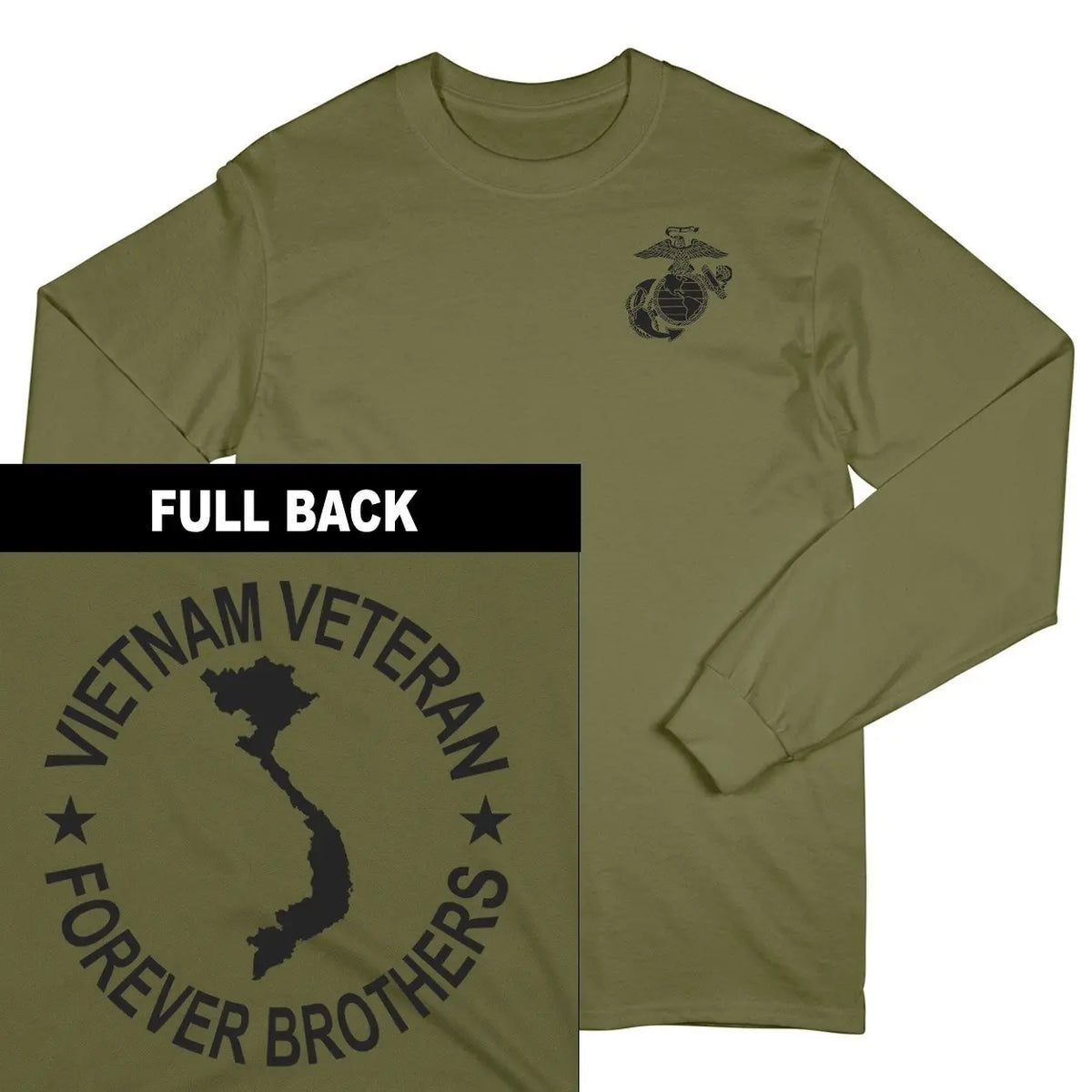 Forever USMC Direct Veteran Brothers T-Shirts | Marine Vietnam Corps -