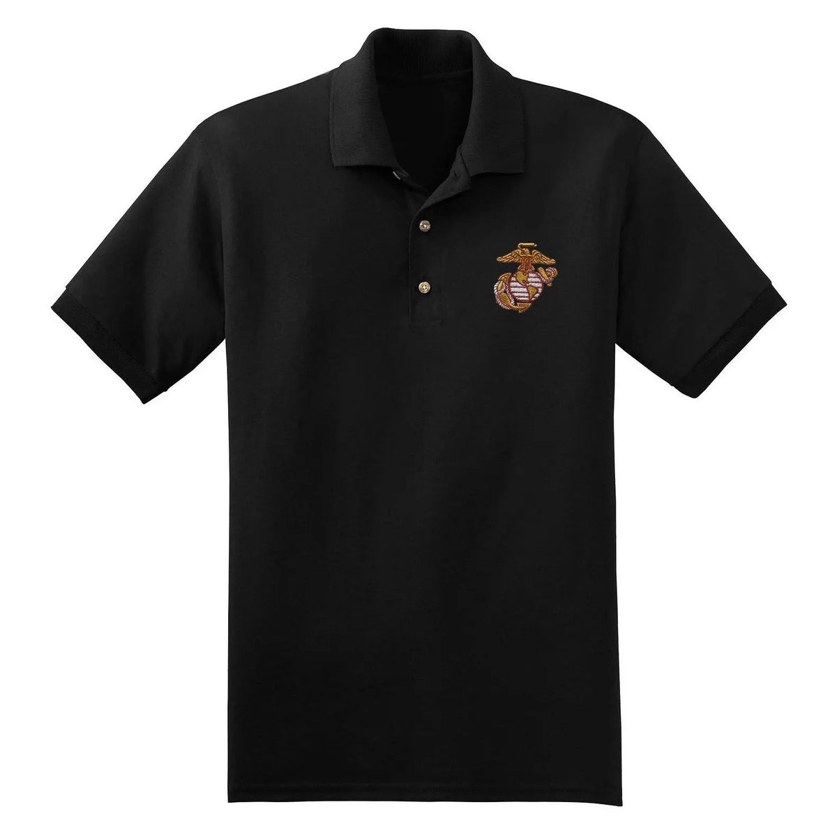 Scarlet and Gold EGA Embroidered Polo - Marine Corps Direct
