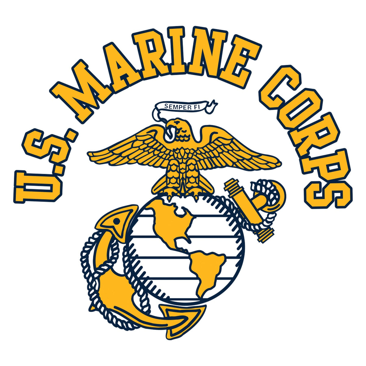 Closeout U.S. Marine Corps EGA Chest Seal OD Green Tee
