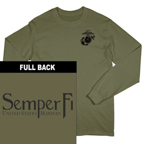 Semper Fi 2-Sided Long Sleeve T-Shirt - Marine Corps Direct