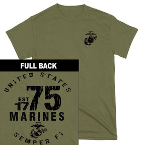 Marines Est. 75 2-Sided T-Shirt - Marine Corps Direct