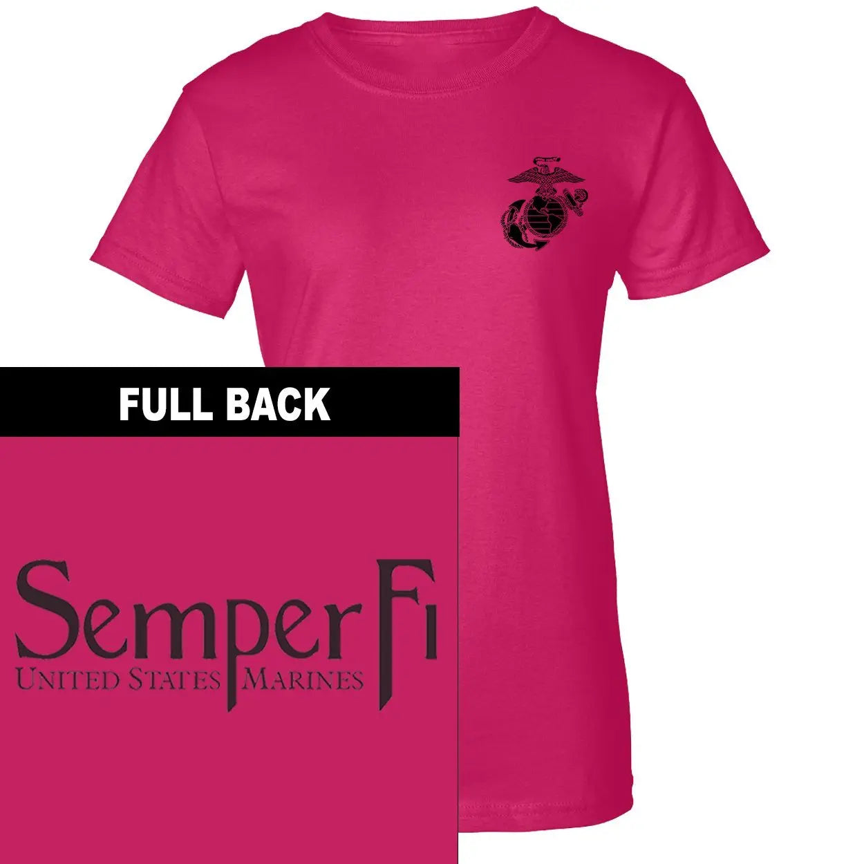 Semper Fi 2-Sided Women's T-Shirt - Marine Corps Direct