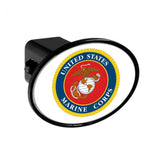 U.S. Marines Oval 2" Hitch Cover -Made in the USA