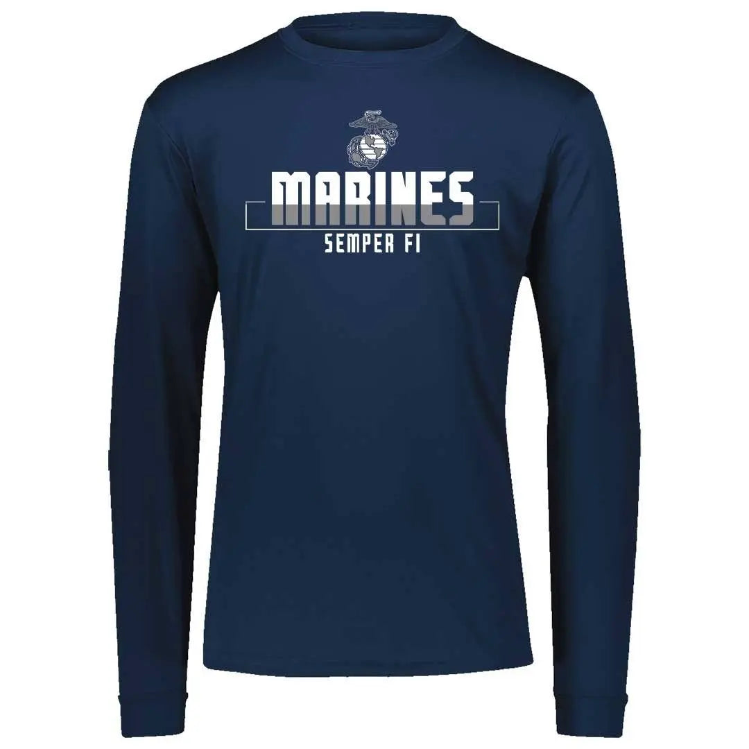 Shadow Marines Dri-Fit Performance Long Sleeve - Marine Corps Direct