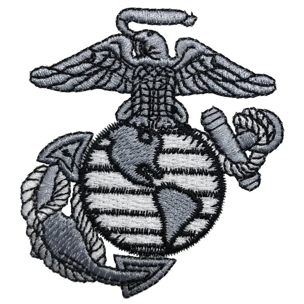 USMC Aluminum EGA Royal Embroidered Polo