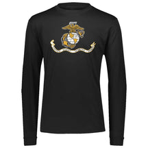 Marines Distressed Banner Performance Long Sleeve T-Shirt - Marine Corps Direct